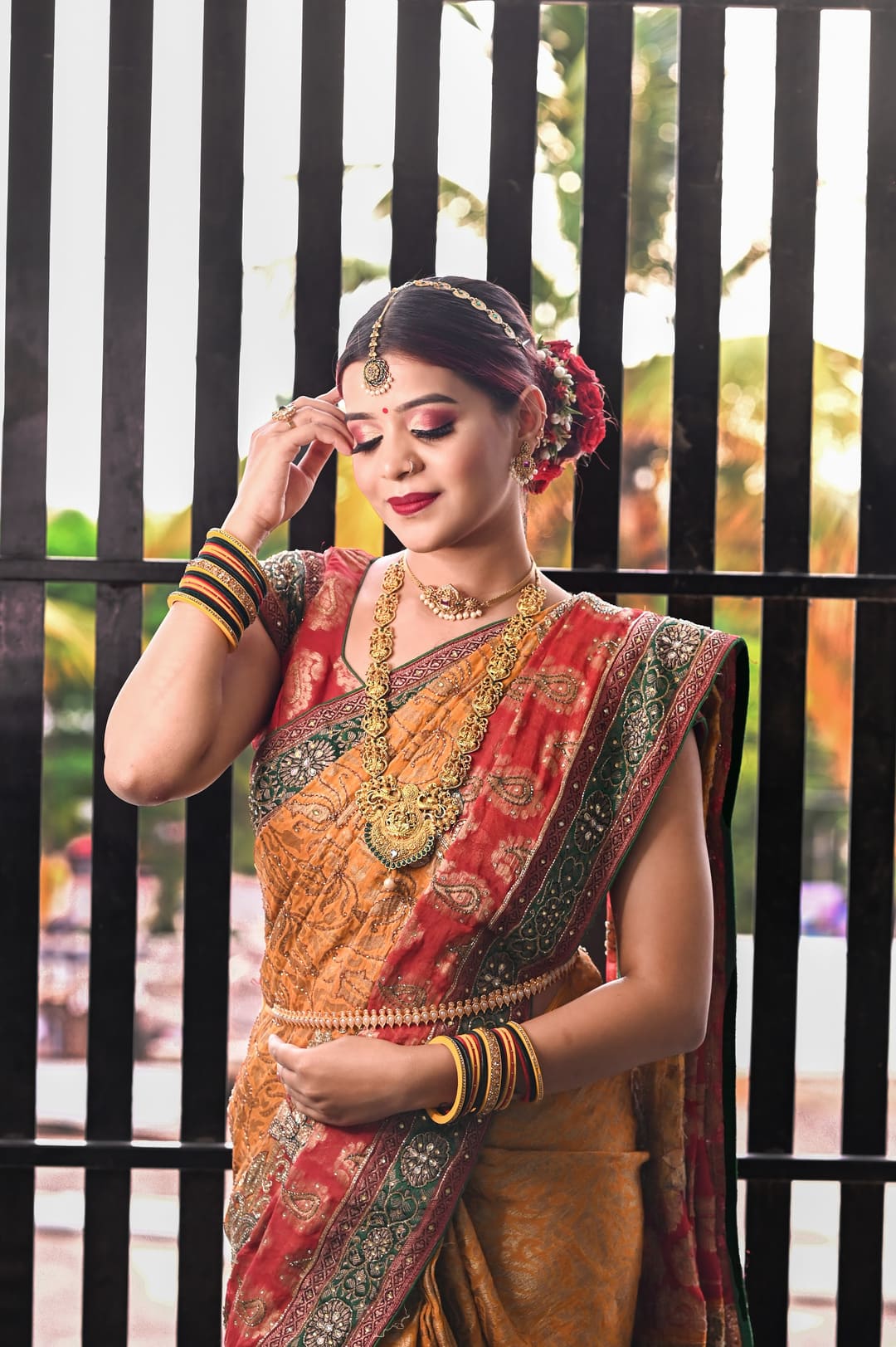 Bridal · Bridal makeover — South Indian bride at The Jawed Habib Luxury Salon, Bagalur — Bangalore North