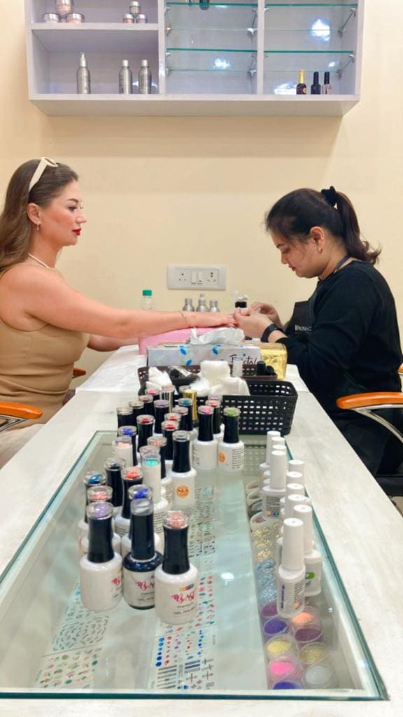 Nail Art · Nail extensions and art at The Jawed Habib Luxury Salon, Bagalur — Bangalore North