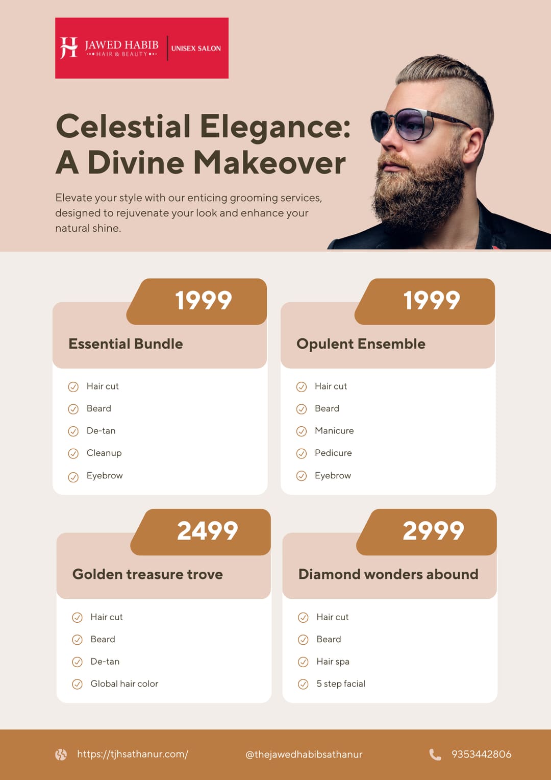 Offers · Salon packages on offer at The Jawed Habib Luxury Salon, Bagalur — Bangalore North