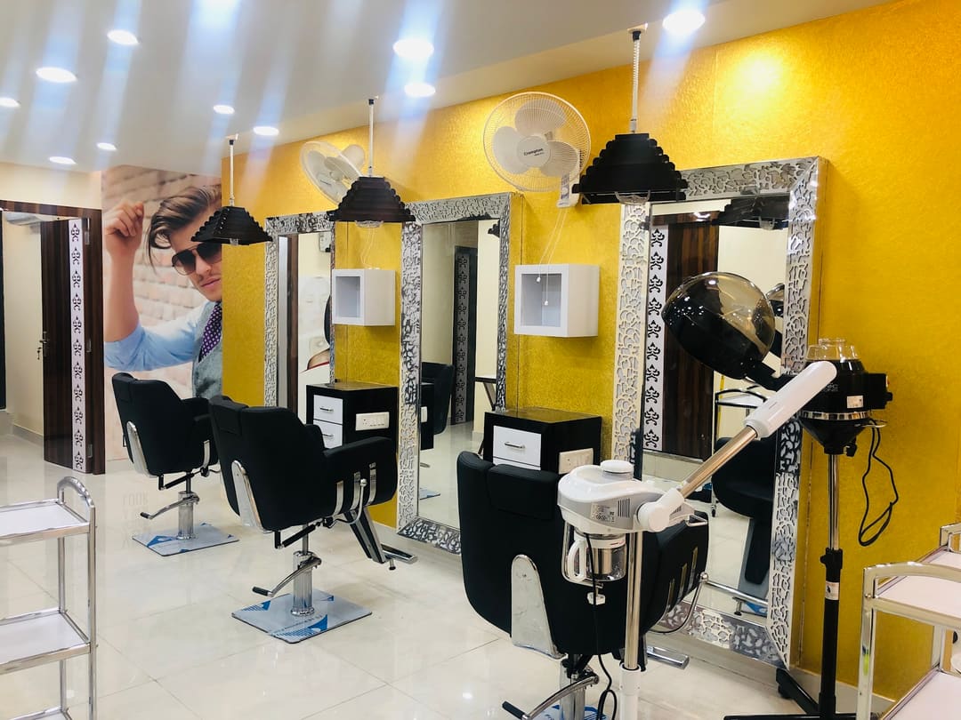 Salon Interior · Premium hair stations at The Jawed Habib Luxury Salon, Bagalur — Bangalore North